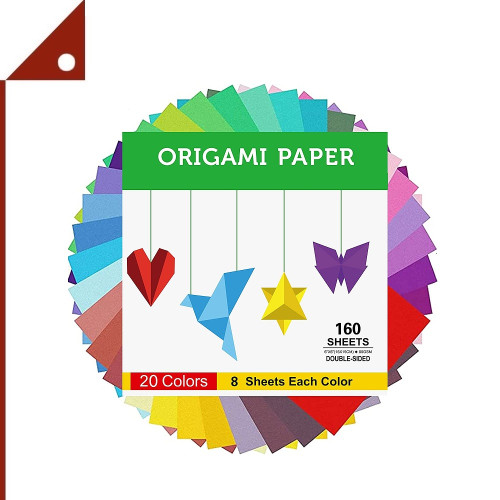 BUBU : BBUOP-160* กระดาษสี Origami Paper Double Sided Color 160 Sheets