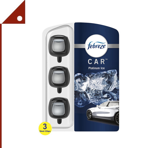 Febreze : FBZ CARPNI-3* น้ำหอมปรับอากาศในรถยนต์ Car Air Fresheners Platinum Ice Scent