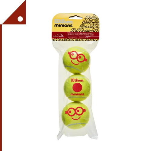 Wison : WLSWR8202701001* ลูกเทนนิสสำหรับเด็ก Minions Youth Tennis Balls 3pk. - Stage 3
