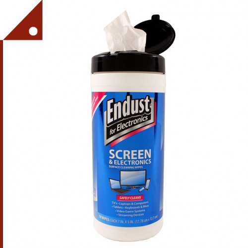 Endust for Electronics : EDU11506* แผ่นทำความสะอาดจอคอมพิวเตอร์ Surface cleaning wipes, 70 Count