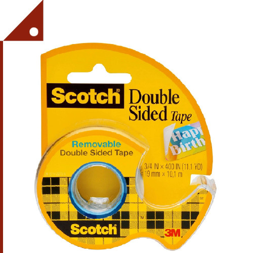 3M : 3M667* เทปกาวสองหน้า Scotch Double Sided Tape, 3/4 x 400 Inches