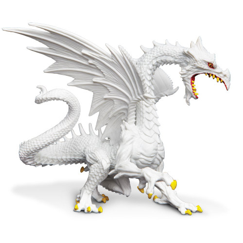 Safari Ltd. : SFR10120 โมเดลมังกร Glow-in-the-Dark Snow Dragon