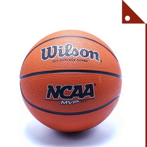 Wilson : WLSWTB0764ID* ลูกบาสเกตบอล NCAA MVP Outdoor Basketball Orange, Size 4
