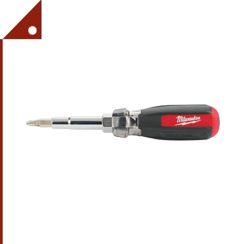 Milwaukee : MWK48-22-2880* ไขควงสลับหัว 13-in-1 Multi-Tip Cushion Grip Combination Screwdriver