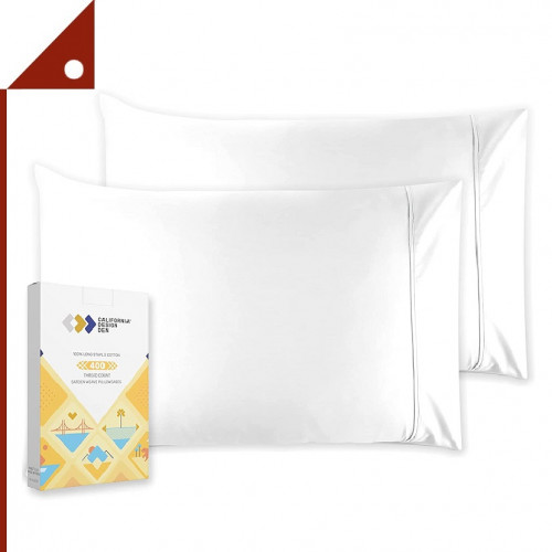 California Design Den : CDDSPL-WTE* ปลอกหมอน Pillow Covers Standard Size Set of 2, White