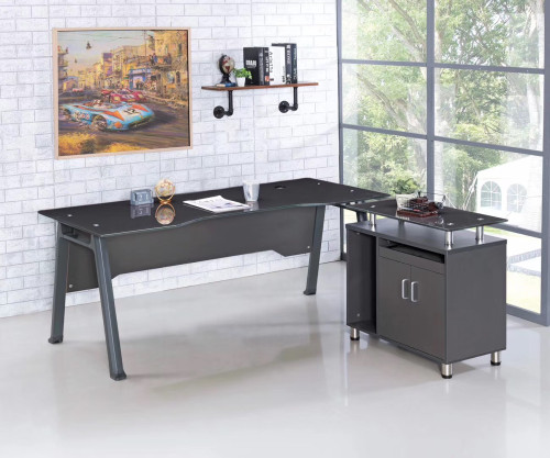 JB-303 (1.60x80) Office Glass Table 1