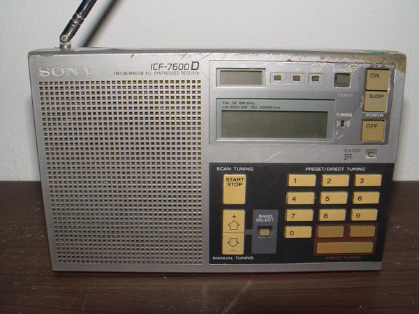วิทยุคลื่นสั้น SONY ICF-7600D รับวิทยุ FM/AM/SW/LW