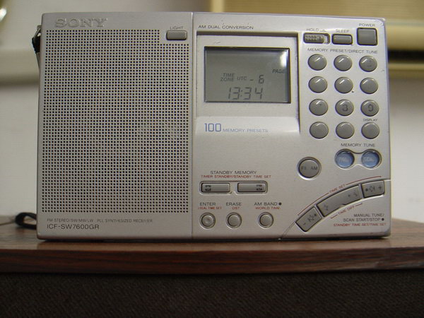 วิทยุคลื่นสั้น SONY ICF-SW7600GR Stereo/FM/AM/SW/LW เป็นวิทยุ World wide Band