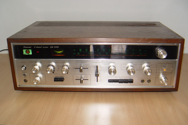 Sansui QR-4500 4แชลแนลใช้งานได้ปกติทุกฟังชั่น เครื่องใหญ่หนัก เสียงดีมาก 27x4
