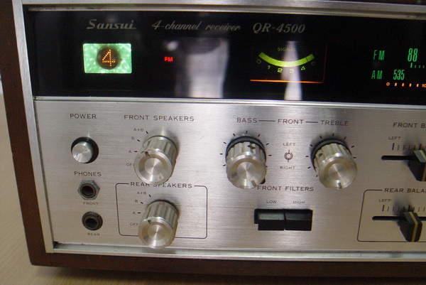 Sansui QR-4500 4แชลแนลใช้งานได้ปกติทุกฟังชั่น เครื่องใหญ่หนัก เสียงดีมาก 27x4 6