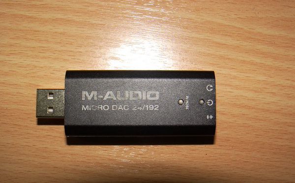 USB M-Audio Micro DAC 24bit/192 ใช้ฟังเพลงจากคอมพิวเตอร์เป็นเสียง Hi-End Germany เสียงดีมากใช้งานได้