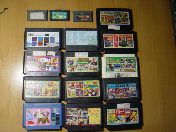 ขายเหมา ตลับเกมส์Family และ ตลับ เกมส์ Boy Advance