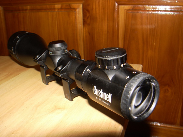 กล้องติดปืน Bushnell 3-9X50 A0E ของแท้ พร้อมขาติดกล้อง ใช้งานได้ปกติ 0