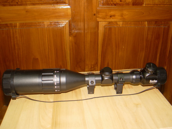 กล้องติดปืน Bushnell 3-9X50 A0E ของแท้ พร้อมขาติดกล้อง ใช้งานได้ปกติ 1