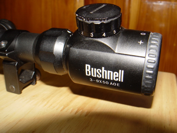 กล้องติดปืน Bushnell 3-9X50 A0E ของแท้ พร้อมขาติดกล้อง ใช้งานได้ปกติ 9