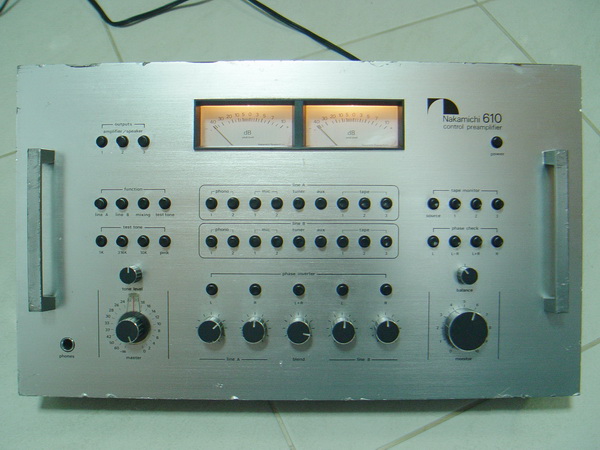 Nakamichi 610 Control Preamplifier/Mixer Center ใช้งานได้ปกติ เสียงดีมาก