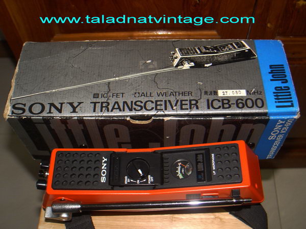 Vintage SONY ICB-600 วิทยุสื่อสาร CB 27 Mhz ใหม่เก่าเก็บ ใช้งานได้ปกติ