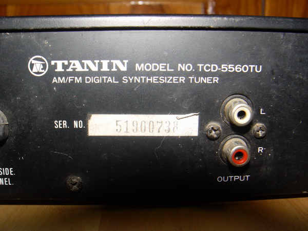 Tuner TANIN TCD-5560TU ธานินทร์ ใช้งานได้ปกติ 6