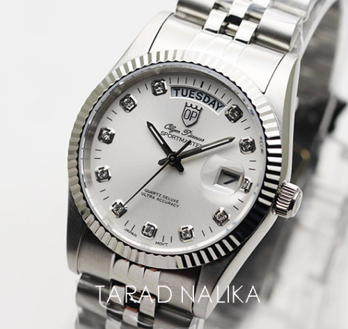 นาฬิกา Olym pianus sportmaster sapphire 89322-4-447 หน้าปัดสีขาว