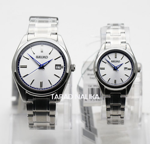 นาฬิกาคู่ชาย-หญิง seiko ควอทซ์ sapphire 140th Anniversary limited edition SUR457P1 และ SUR463P1