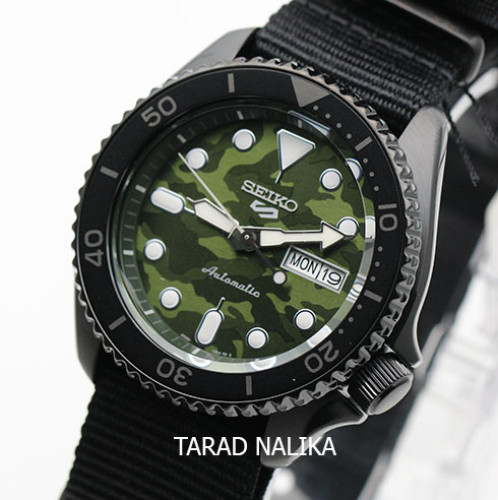 นาฬิกา Seiko 5 Sport Green Camouflage Street Style Automatic SRPJ37K1