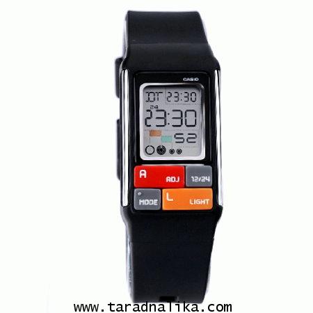 นาฬิกา CASIO poptone LDF-50-1DR สีดำสุดเข้ม 3