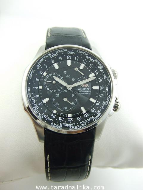 นาฬิกา Orient Automatic Worldtime CEY04004B sapphire 1