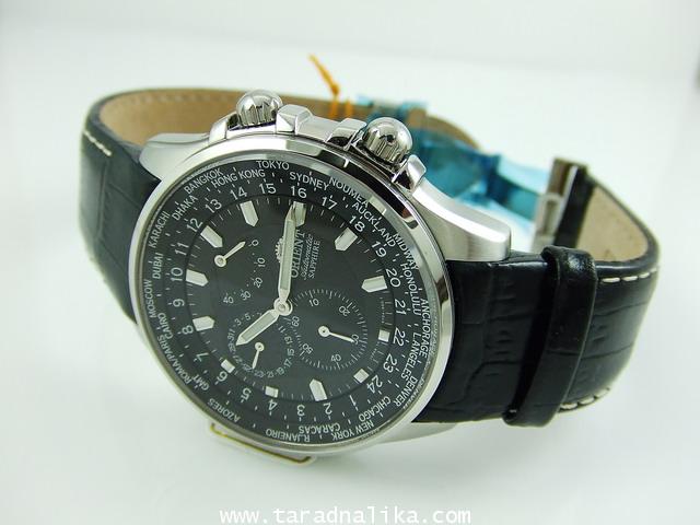 นาฬิกา Orient Automatic Worldtime CEY04004B sapphire 4