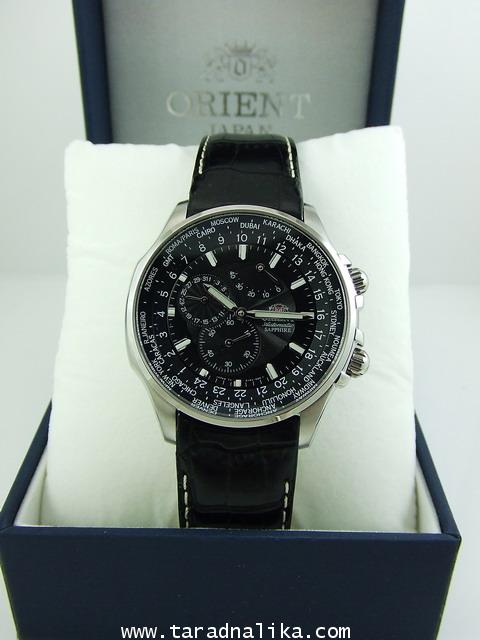 นาฬิกา Orient Automatic Worldtime CEY04004B sapphire 5
