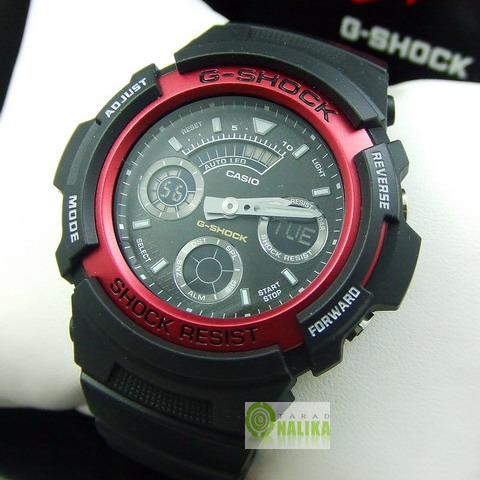 นาฬิกา CASIO G-shock 2 ระบบ AW-591-4ADR blackred