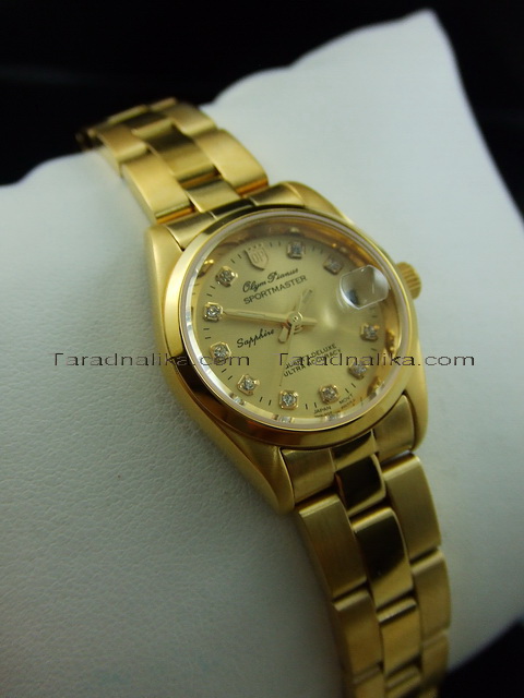 นาฬิกา Olym pianus lady sportmaster sapphire 89341L-403E เรือนทอง 2