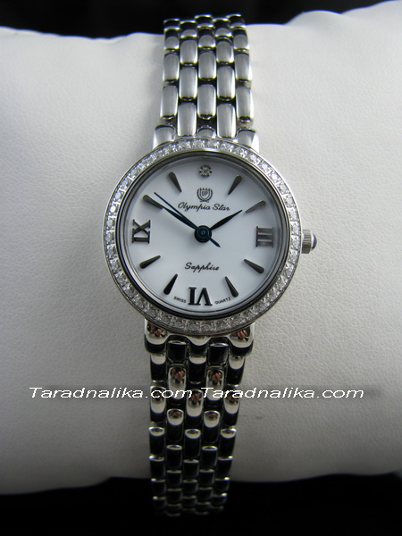 นาฬิกา Olympia star crystal lady sapphire 58046L-201 1
