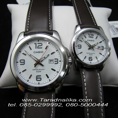 นาฬิกา CASIO คู่ชายหญิง สายหนัง MTP และ LTP-1314L-7AVDF