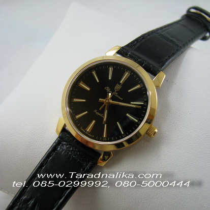 นาฬิกา Olympia Pianus sapphire Lady 130-03L-601 สายหนัง เรือนทอง