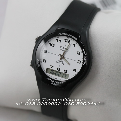 นาฬิกา Casio standard gent 2 ระบบ AW-90H-7BVDF