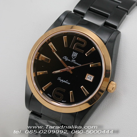 นาฬิกา Olym pianus sapphire Gent 8934m-630 black ip