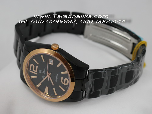 นาฬิกา Olym pianus sapphire Gent 8934m-630 black ip 3