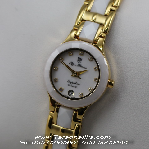 นาฬิกา Olym pianus sapphire CERAMIC 82671L-403E  เรือนทอง