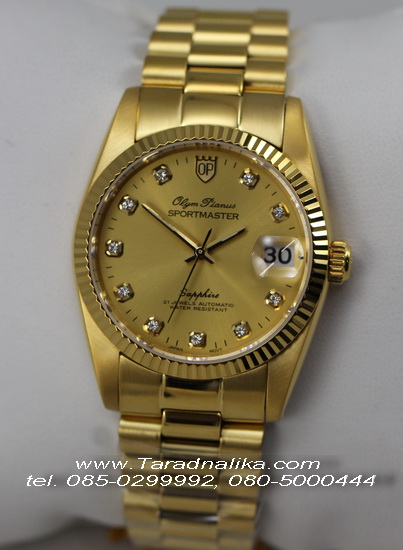 นาฬิกา Olym pianus sportmaster Automatic sapphire T89322AM-306 เรือนทอง 1