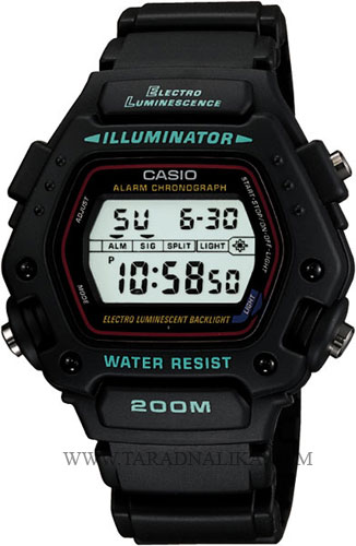 นาฬิกา CASIO ILLUMINATOR DW-290-1VS กันน้ำลึก 200 เมตร