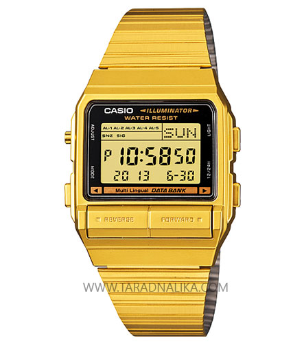 นาฬิกา CASIO DATA BANK DB-380G-1DF เรือนทอง