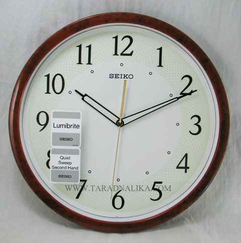 นาฬิกาแขวน SEIKO QXA472B ขนาด 12.5 นิ้ว เรืองแสง เดินเรียบ