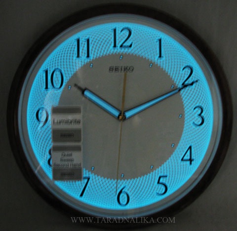 นาฬิกาแขวน SEIKO QXA472B ขนาด 12.5 นิ้ว เรืองแสง เดินเรียบ 1
