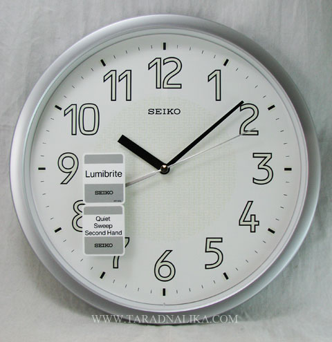 นาฬิกาแขวน SEIKO QXA473SNT ขนาด 12.5 นิ้ว เรืองแสง เดินเรียบ