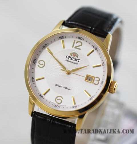 นาฬิกา Orient Automatic Classic  สายหนัง ORER27004W เรือนทอง สายหนัง