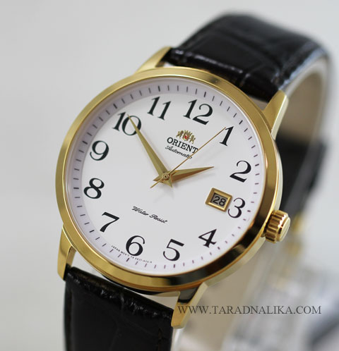 นาฬิกา Orient Automatic Classic สายหนัง FER27005W เรือนทอง