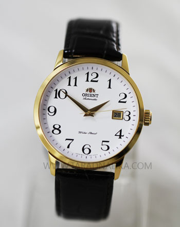นาฬิกา Orient Automatic Classic สายหนัง FER27005W เรือนทอง 1