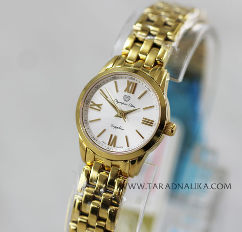 นาฬิกา Olympia Star swiss sapphire lady 58061-1L-201 เรือนทอง