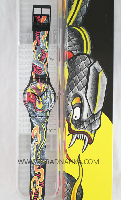 นาฬิกา SWATCH Fired Snake SUOZ151 3