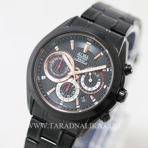 นาฬิกา ALBA Prestige Chronograph Gent AT3223X1 black ip